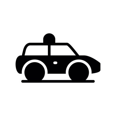 Beyaz arka plan üzerinde araba şeffaf işareti izole araba simge vektör,