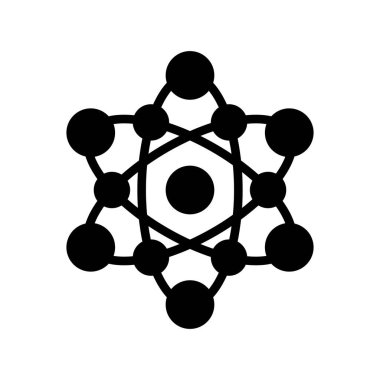 Kolayca değiştirebilen veya düzenleyebilen moleküler vektör simgesi
