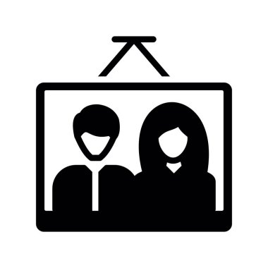 Çift simge vektör çizim