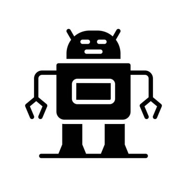 Robot simgesi, vektör çizimi