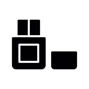 Parfüm vektörü düz simgesi