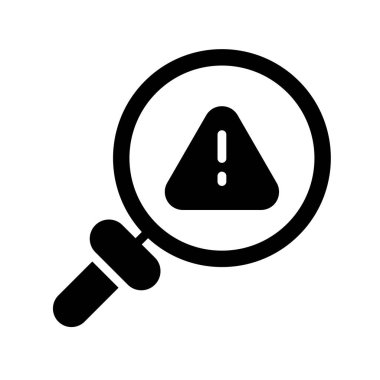 Büyütme cam simgesi vektör illüstrasyonu