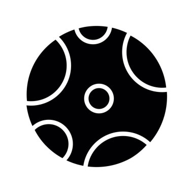 Bowling topu ikonu. Web için bowling topu vektör simgesinin özet çizimi