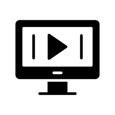 bilgisayar izleyici vektör simgesi