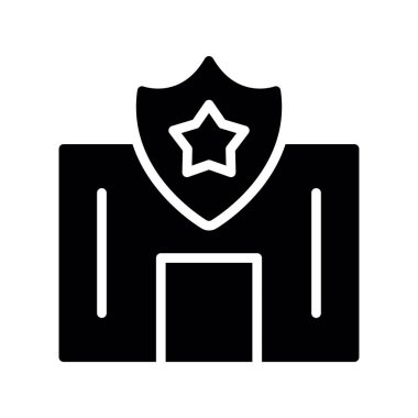 Kalkanın vektör simgesi çizimi