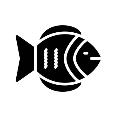 Somon simgesi vektör çizimi