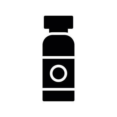 Şeffaf bir arka planda şişe vektör çizimi. Birinci kalite semboller. Konsept ve grafik tasarım için ince çizgi simgesi.