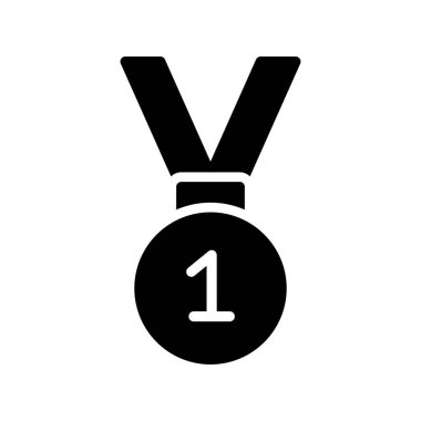 Madalya ikon vektör illüstrasyonu