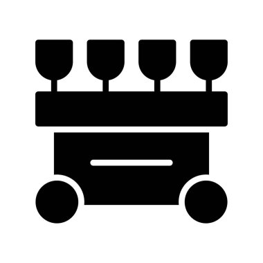 araba taşıma simgesi vektör çizimi