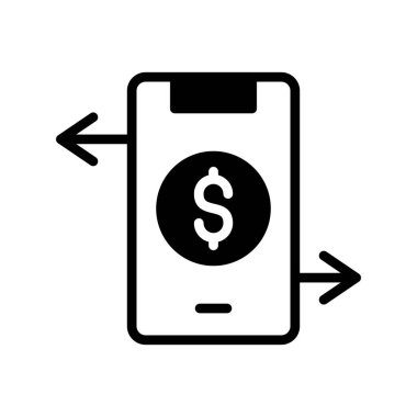 mobil para simgesi vektör illüstrasyonu