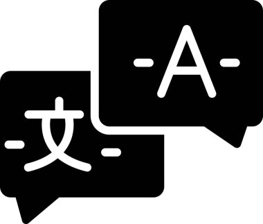 Konuş. Web simgesi vektör illüstrasyonu