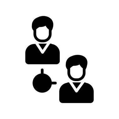 İş ve finans simgesinin vektör illüstrasyonu