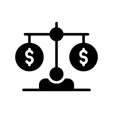 Dolar vektör sembolü düz simge