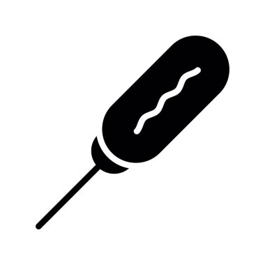 Siyah ve beyaz simgesinin vektör illüstrasyonu