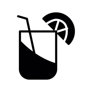 Kokteyl sembolü vektör illüstrasyon tasarımı