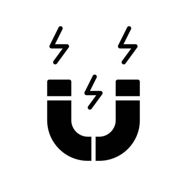 enerji vektörü düz renk simgesi