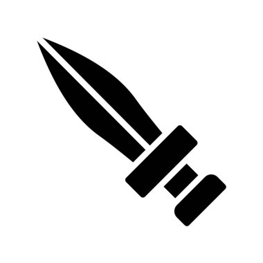 sword icon vector. thin line sign. isolated contour symbol illustration