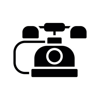 Kamera simgesinin vektör illüstrasyonu