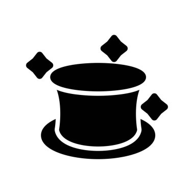 Şapka simgesi vektör illüstrasyonu