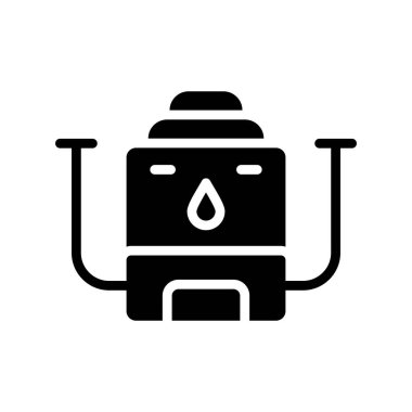 Su Kazanı simgesi vektör illüstrasyon tasarımı