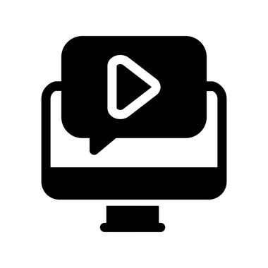 bilgisayar ekranı ile konuşma balonu