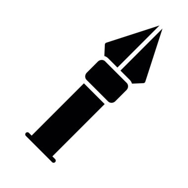 kalem glyph düz simgesi