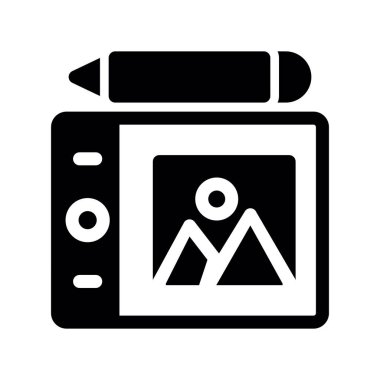 fotoğraf makinesi simgesi, vektör illüstrasyonu