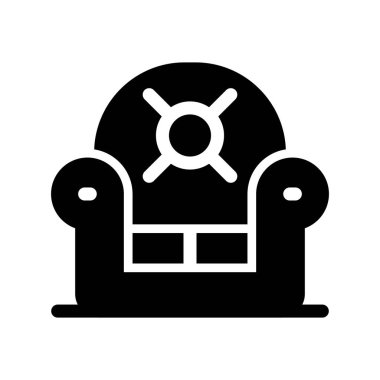 Sandalye ikonu vektör illüstrasyonu. izole vektör işareti ve sembolü