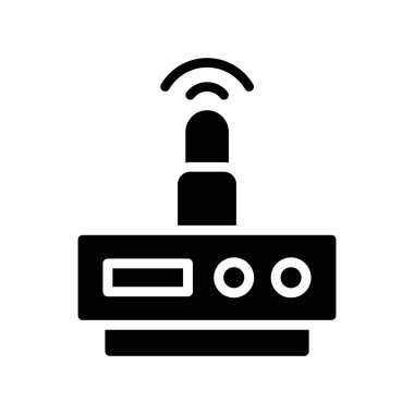 Yönlendirici, yönlendirici simgesinin vektör illüstrasyonu