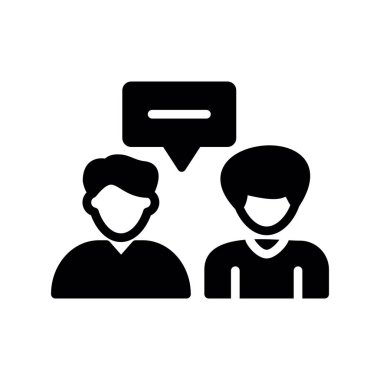 Konuşma baloncuğu olan grup insanları