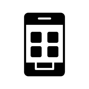 mobil vektör düz simge