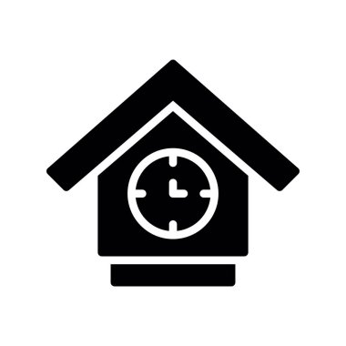 Alarm saat simgesi vektör illüstrasyonu