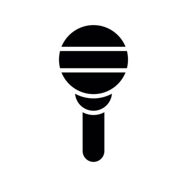 mikrofon ikon vektörü. izole düz işaret sembolü