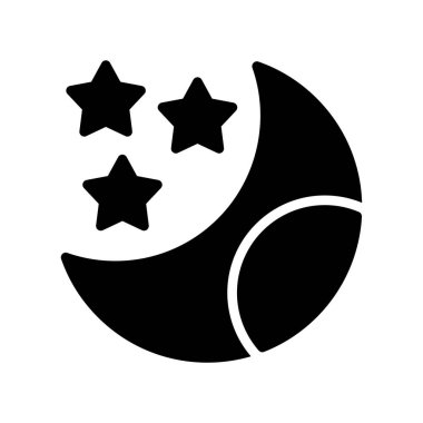 Yıldız vektör simgesi. biçim düz sembol, siyah renk, yuvarlak açılar, beyaz arkaplan.