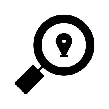 Büyütme cam vektör simgesi