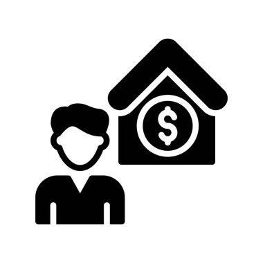 ev vektörü sembolü düz simge