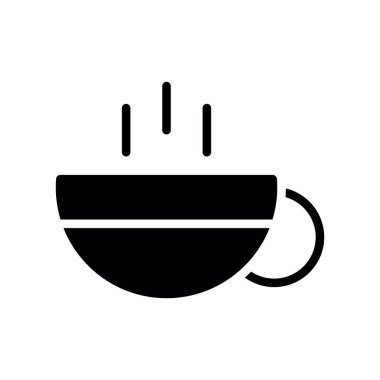 kahve ikonu vektör illüstrasyonu