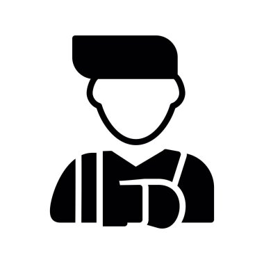 Mühendis vektör düz simgesi