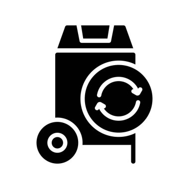 çamaşırhane ikonu vektör illüstrasyonu