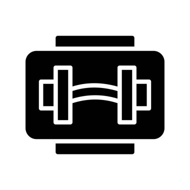 Spor salonu kutsal kişilerin resmi, vektör çizim