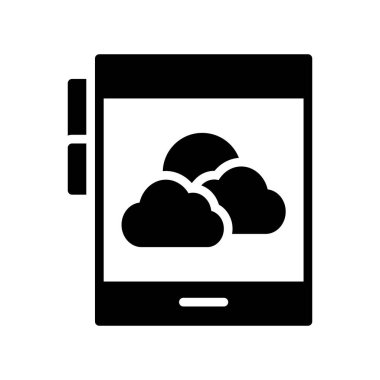 bulut depolama simgesi, vektör illüstrasyonu