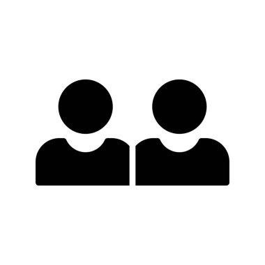 kullanıcı glifleri simge vektör simgesi