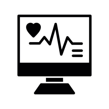 Kalp kardiyogramı, kardiyogram izleme simgesi