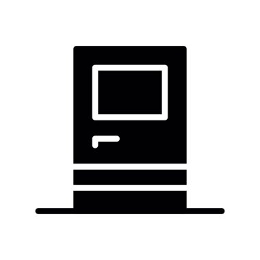 Bilgisayar vektör glif kutsal kişilerin resmi