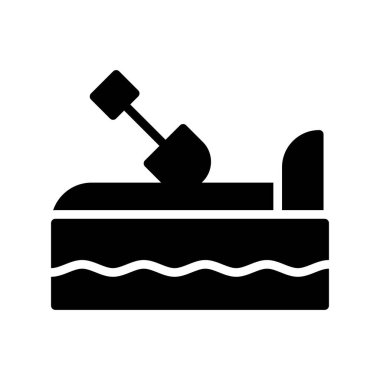 Kek simgesi, vektör illüstrasyonu, fırın konsepti