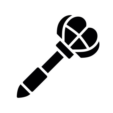 Bir mikrofon simgesinin vektör çizimi