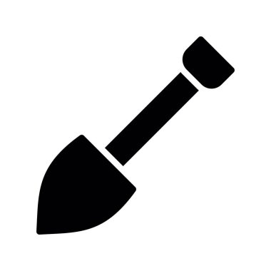 Beyaz arkaplanda izole edilmiş balta simgesi ve vektör illüstrasyonu