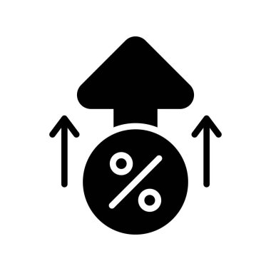 yüzde simgesi vektör illüstrasyonu