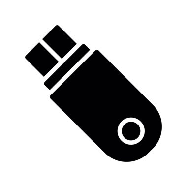 usb flash disk şablonunun illüstrasyon vektör grafiği