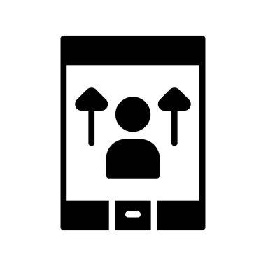 Çevrimiçi Etki simgesi vektör illüstrasyon tasarımı